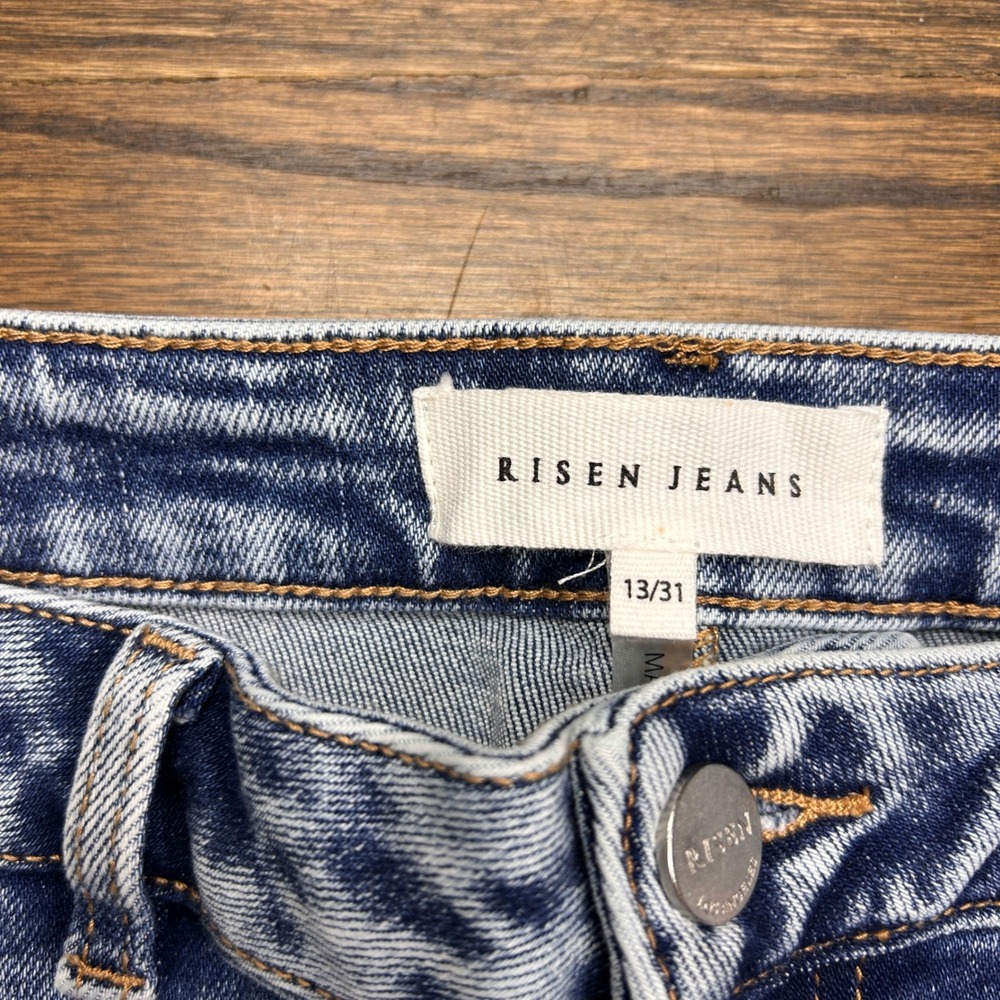 Risen Los Angeles Sammy Baggy Jean Women 13/31 Medium Wash High Rise Wide Leg - Picture 4 of 13